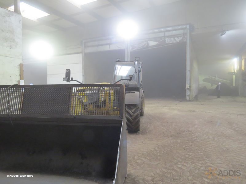 Eclairage led d'un parc à compost avec des projecteurs led de la gamme AZURITE
