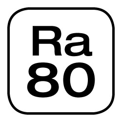 Indice de rendu des couleurs Ra>80