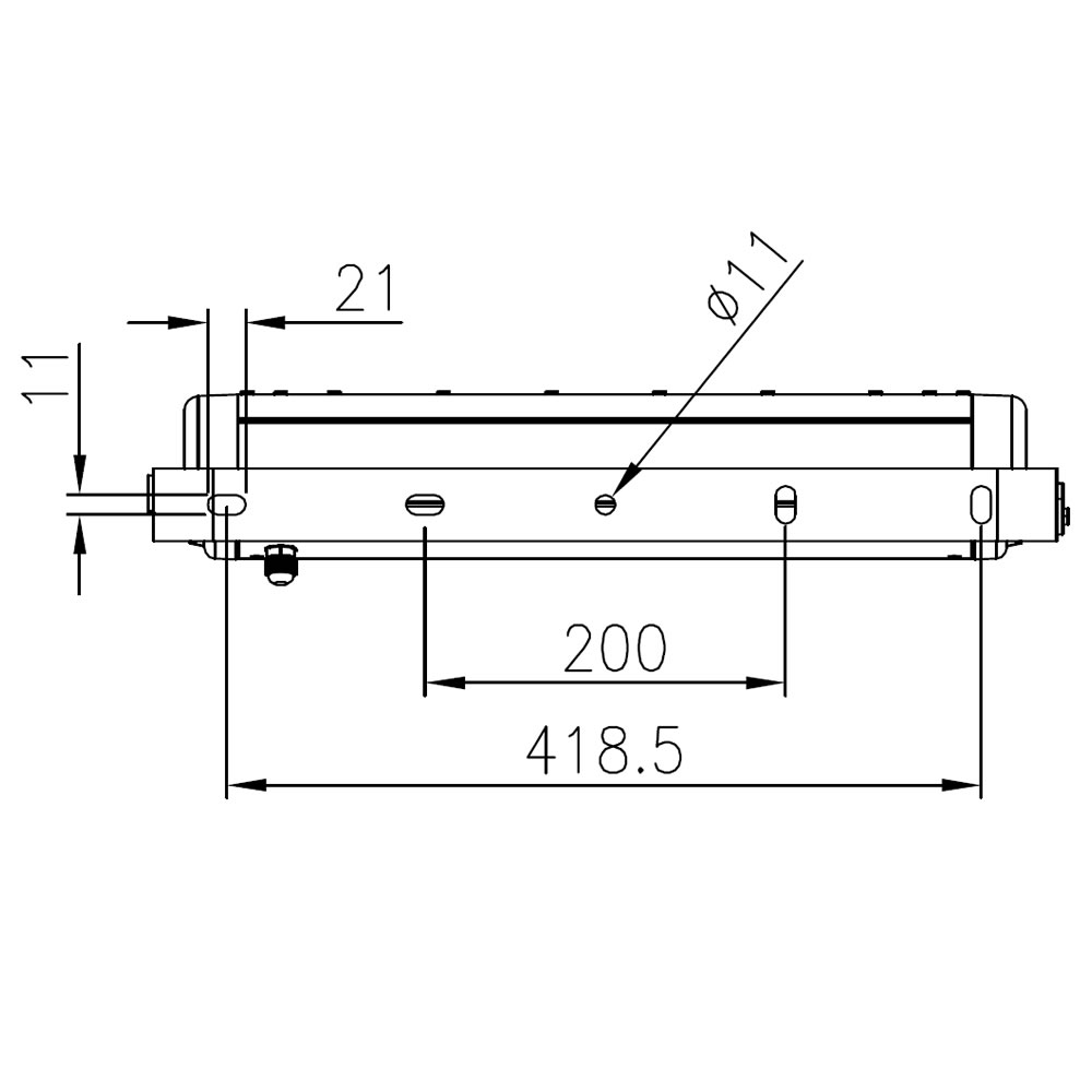 Projecteur led AZURITE 200W Plan mécanique