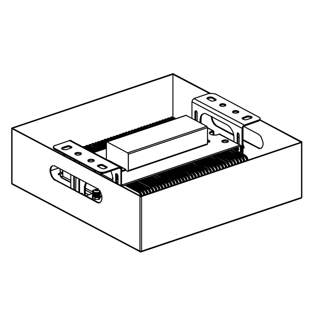 Projecteur led AZURITE Canopy 80W Plan mécanique