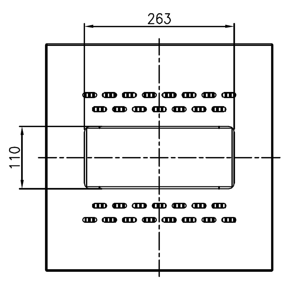 Projecteur led AZURITE Canopy 150W Plan mécanique
