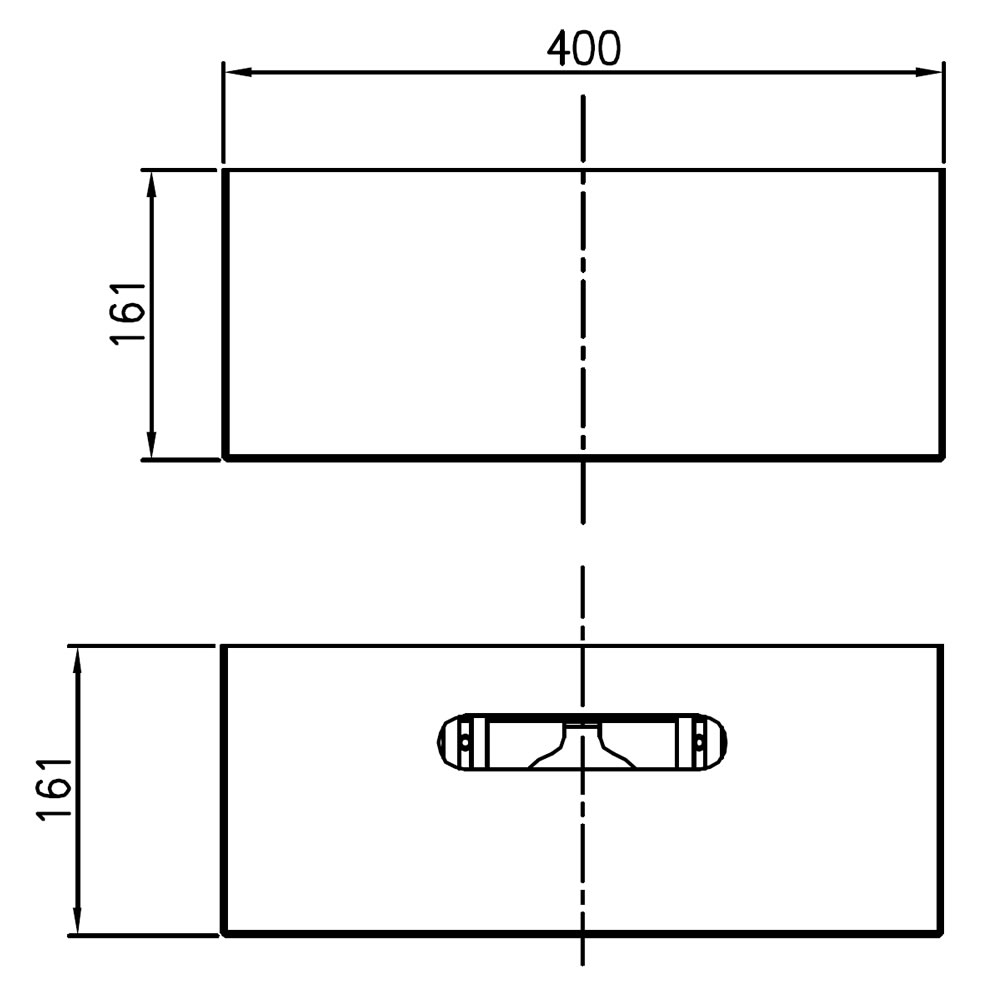 Projecteur led AZURITE Canopy 150W Plan mécanique