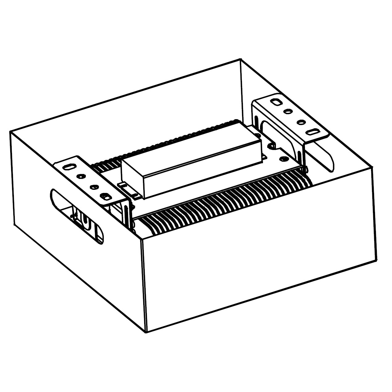 Projecteur led AZURITE Canopy 150W Plan mécanique