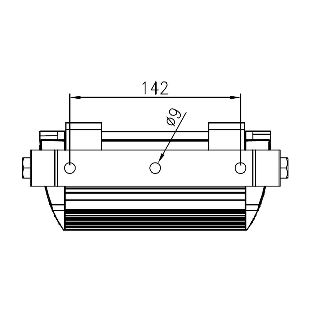Projecteur led AZURITE Compact 040W Plan mécanique