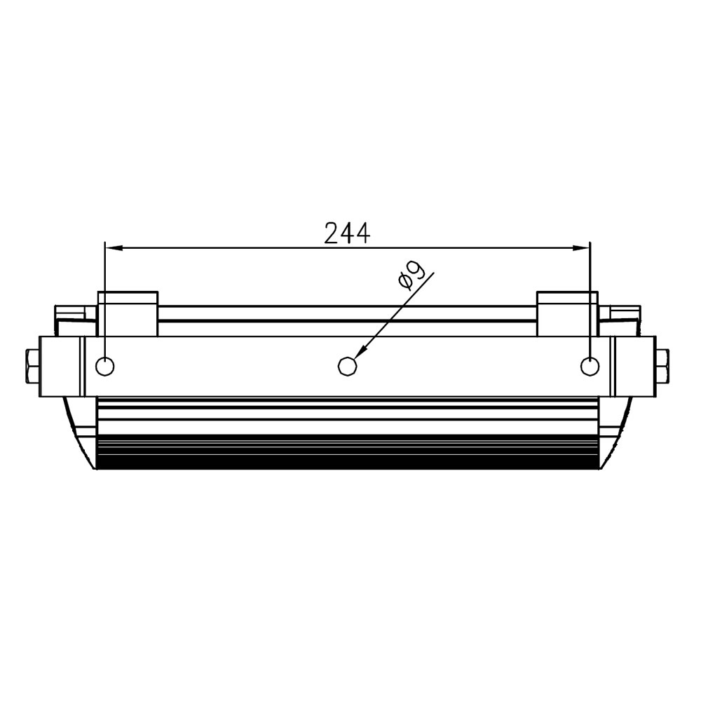 Projecteur led AZURITE Compact 100W Plan mécanique