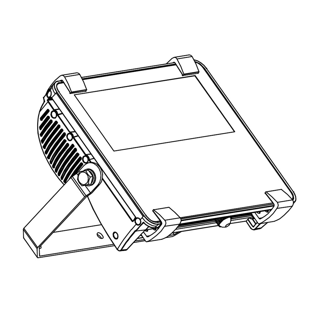 Projecteur led AZURITE Compact 100W Plan mécanique