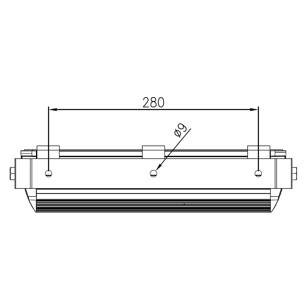 Projecteur led AZURITE Compact 120W Plan mécanique