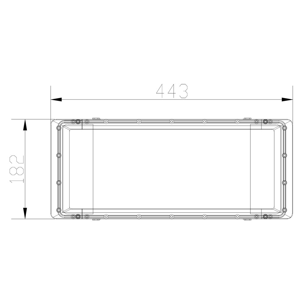 Projecteur led pour rack AZURITE Rack 050W plan mécanique