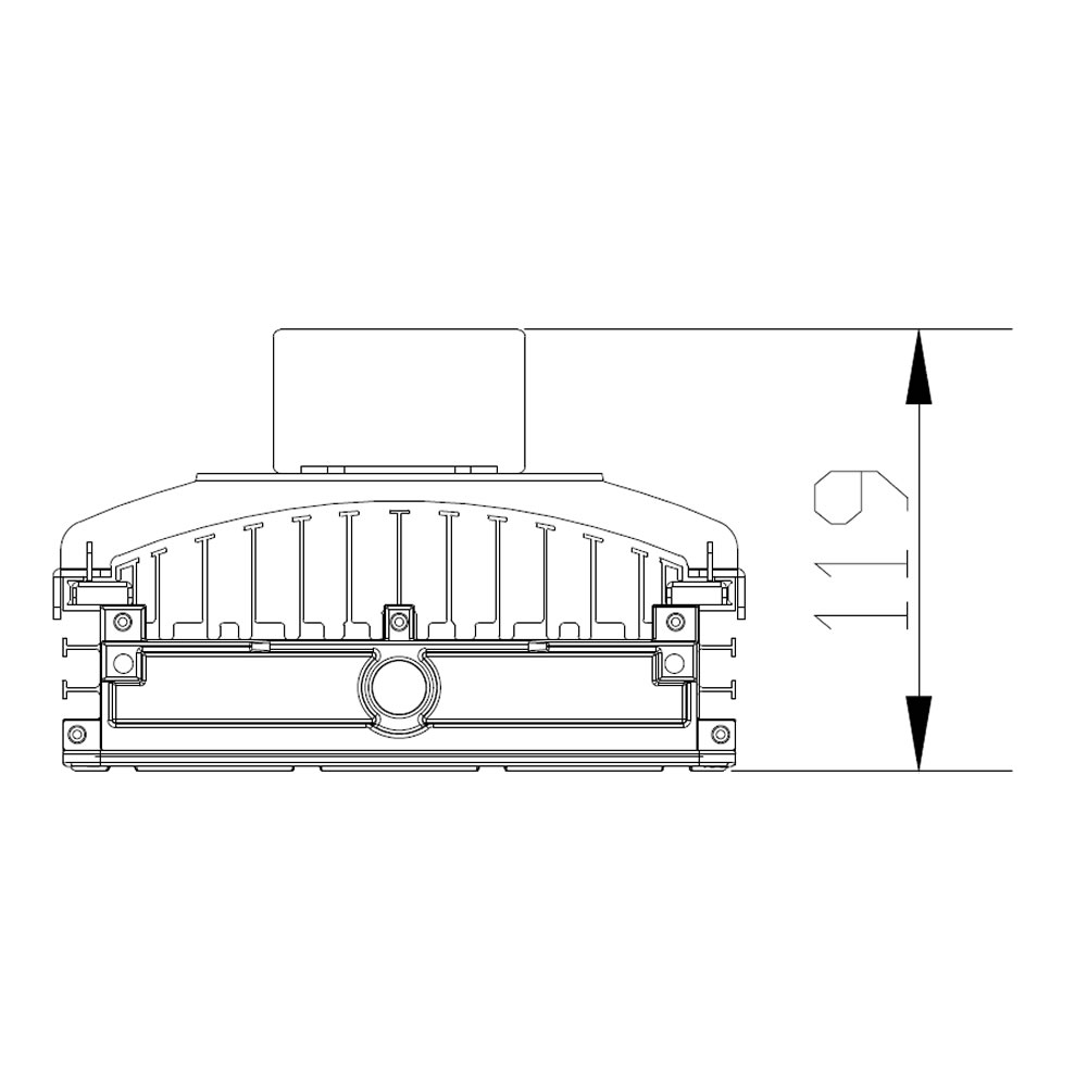 Projecteur led pour rack AZURITE Rack 050W plan mécanique