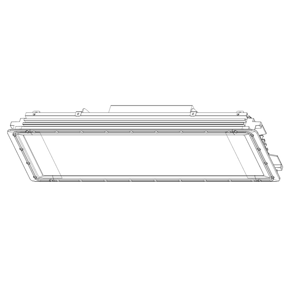 Projecteur led pour rack AZURITE Rack 100W plan mécanique