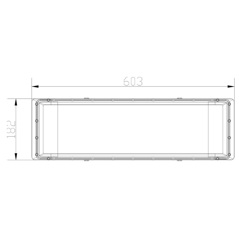 Projecteur led pour rack AZURITE Rack 150W plan mécanique