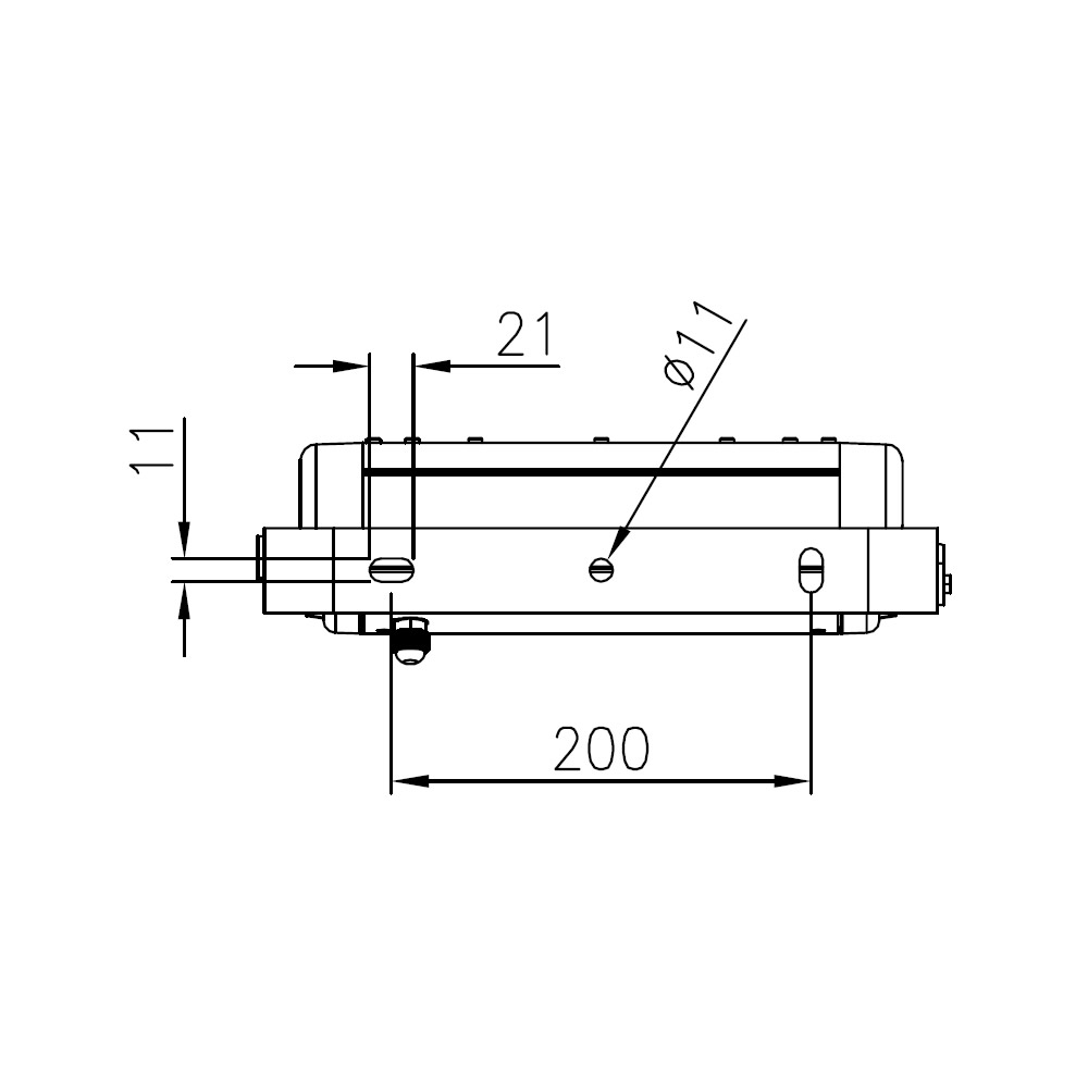 Projecteur led AZURITE 60W Plan mécanique
