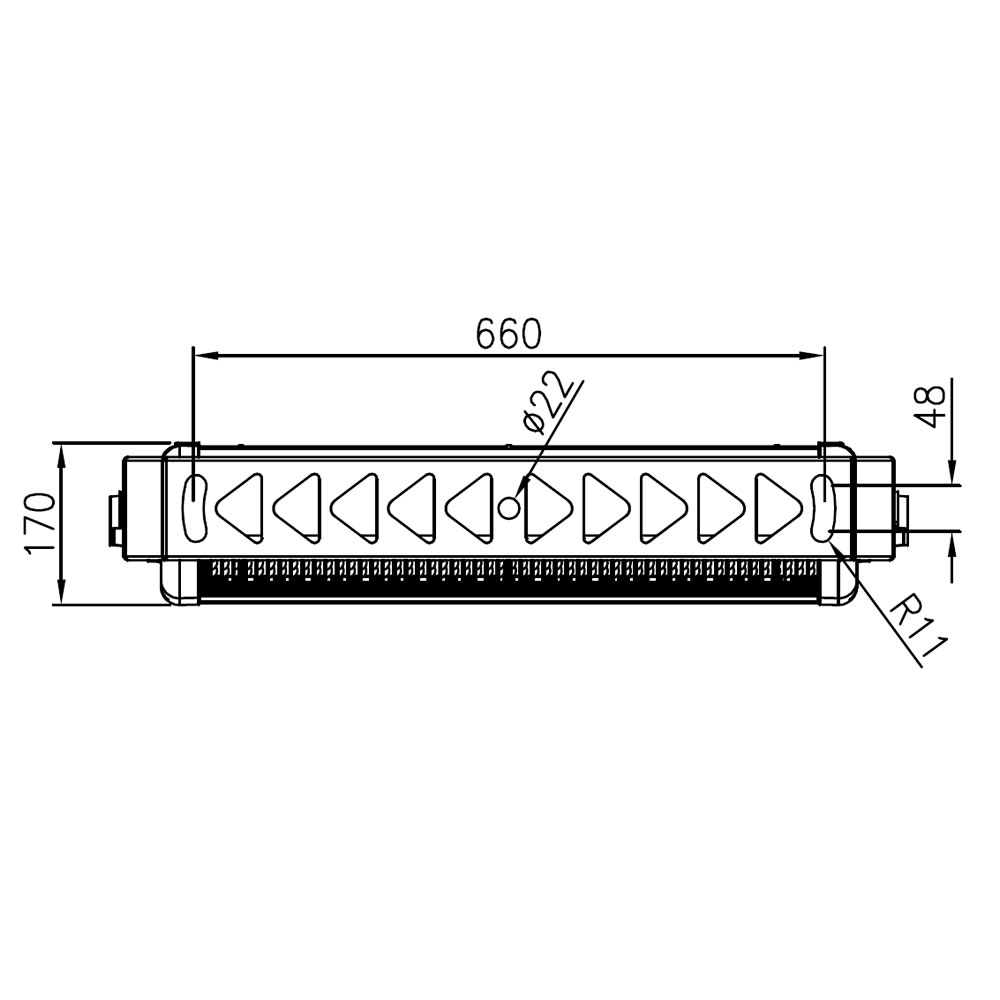 Projecteur led AZURITE 1000W Plan mécanique