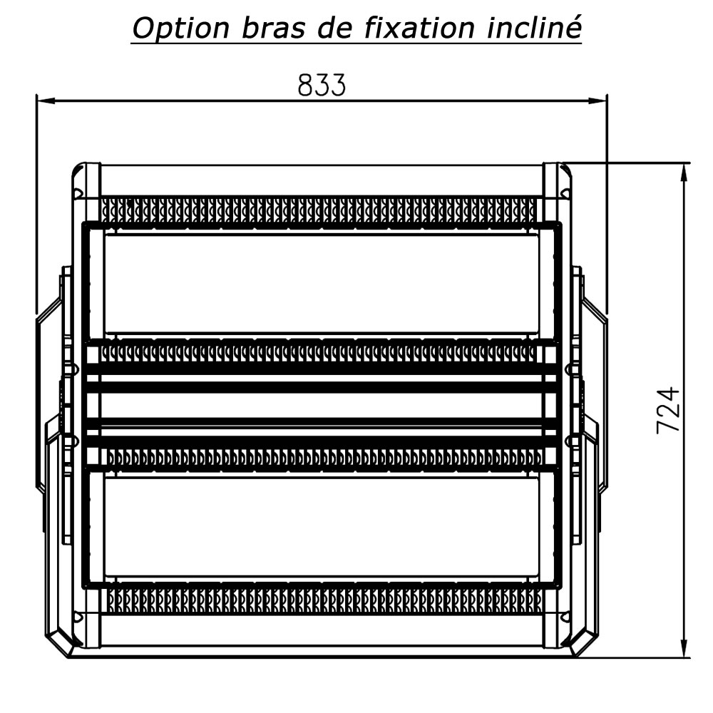 Projecteur led AZURITE 1000W Plan mécanique