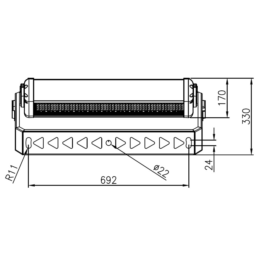 Projecteur led AZURITE 1000W Plan mécanique