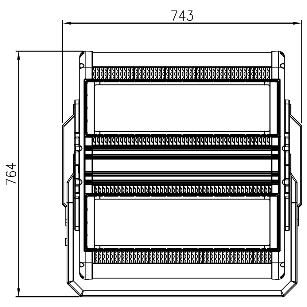 Projecteur led AZURITE 800W Plan mécanique