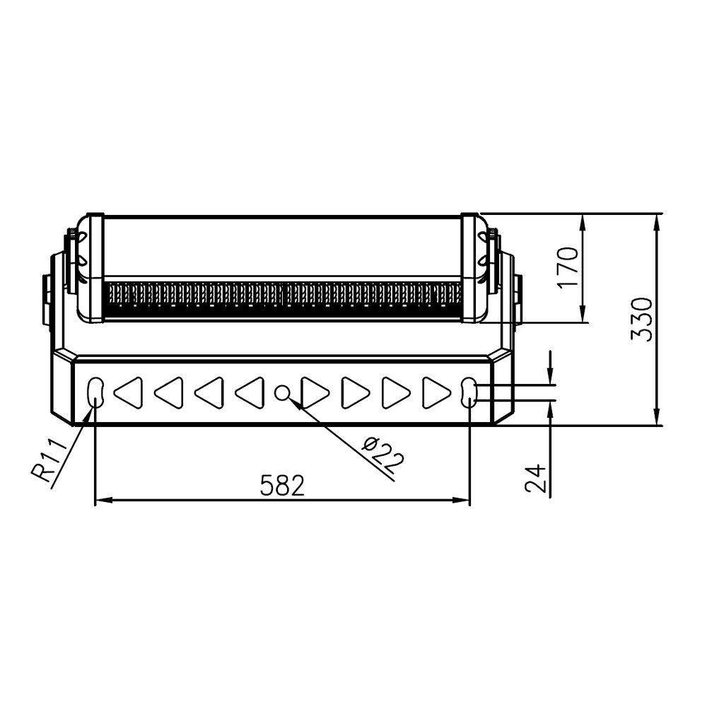 Projecteur led AZURITE 800W Plan mécanique
