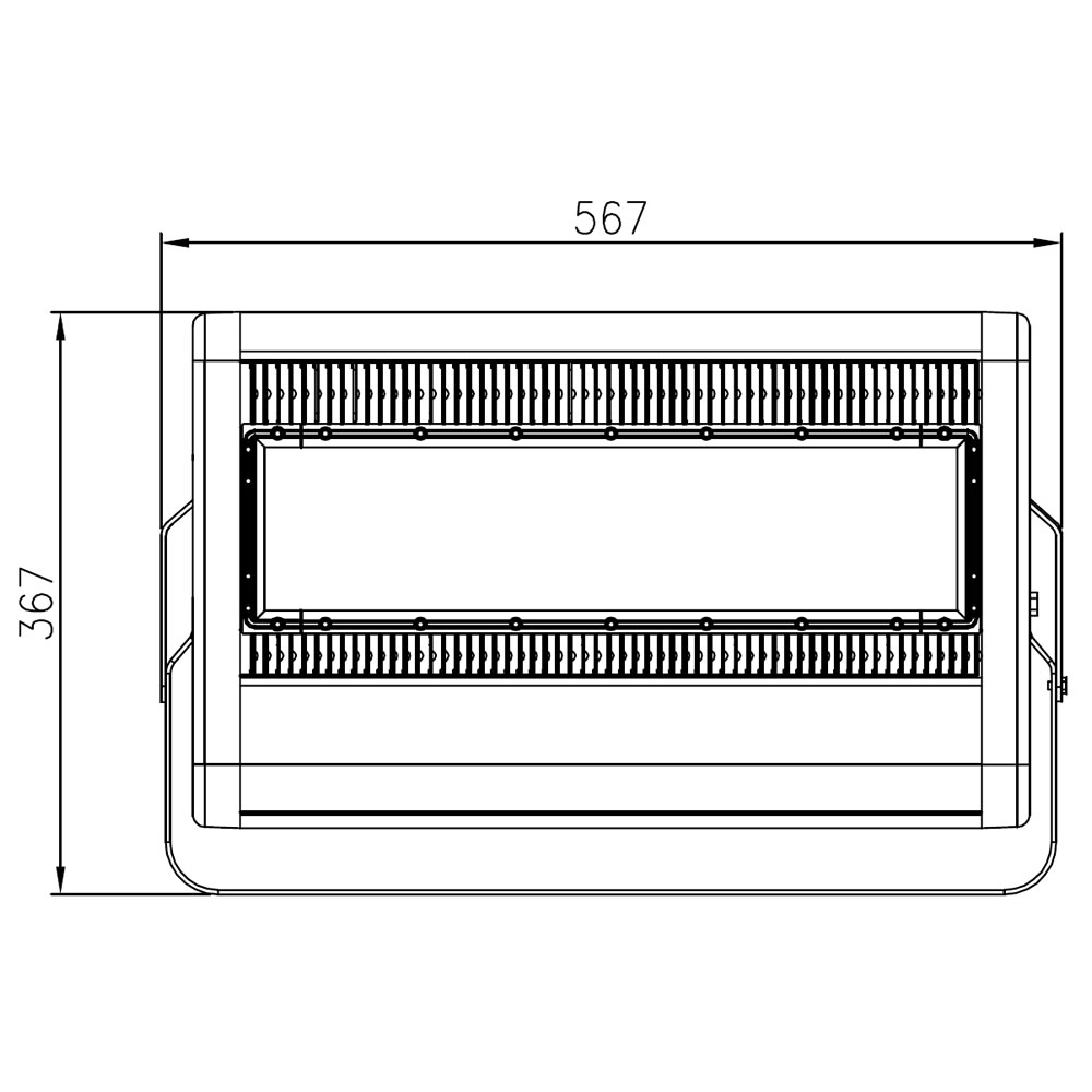 Projecteur led AZURITE 250W plan mécanique
