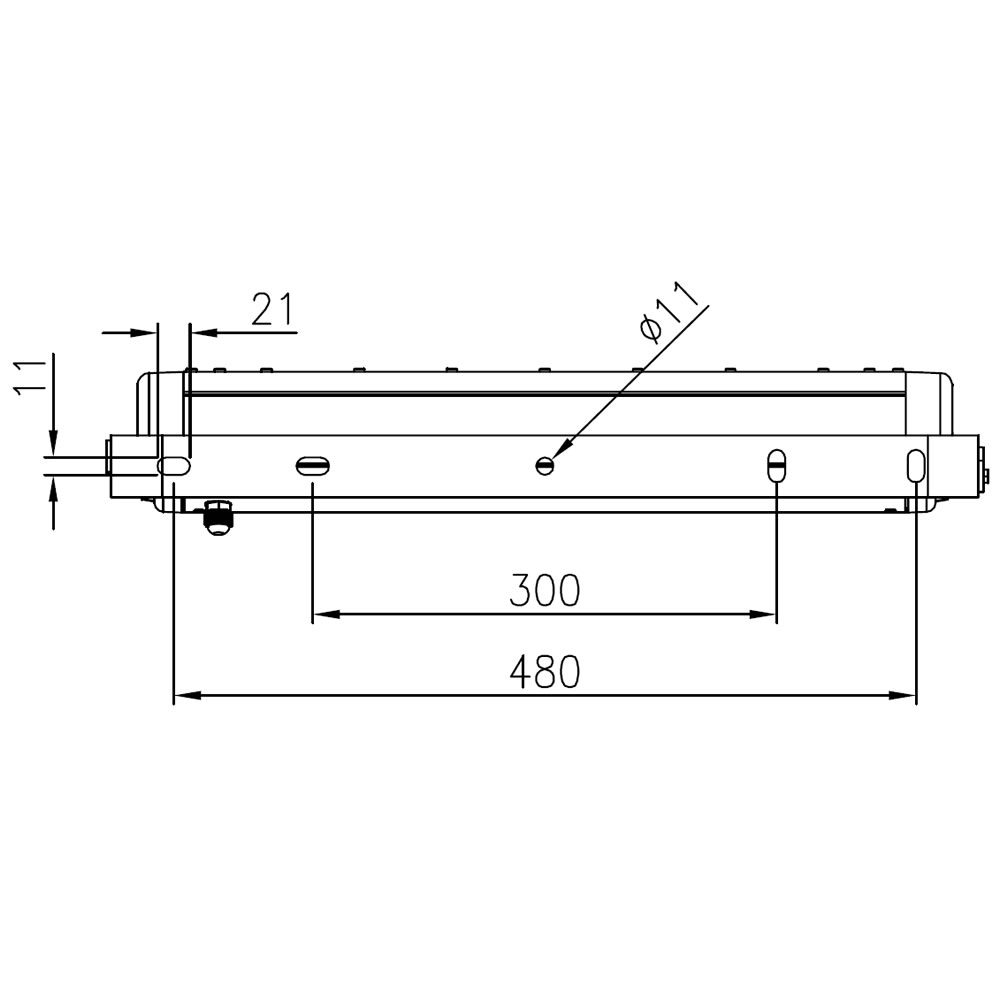 Projecteur led AZURITE 250W plan mécanique