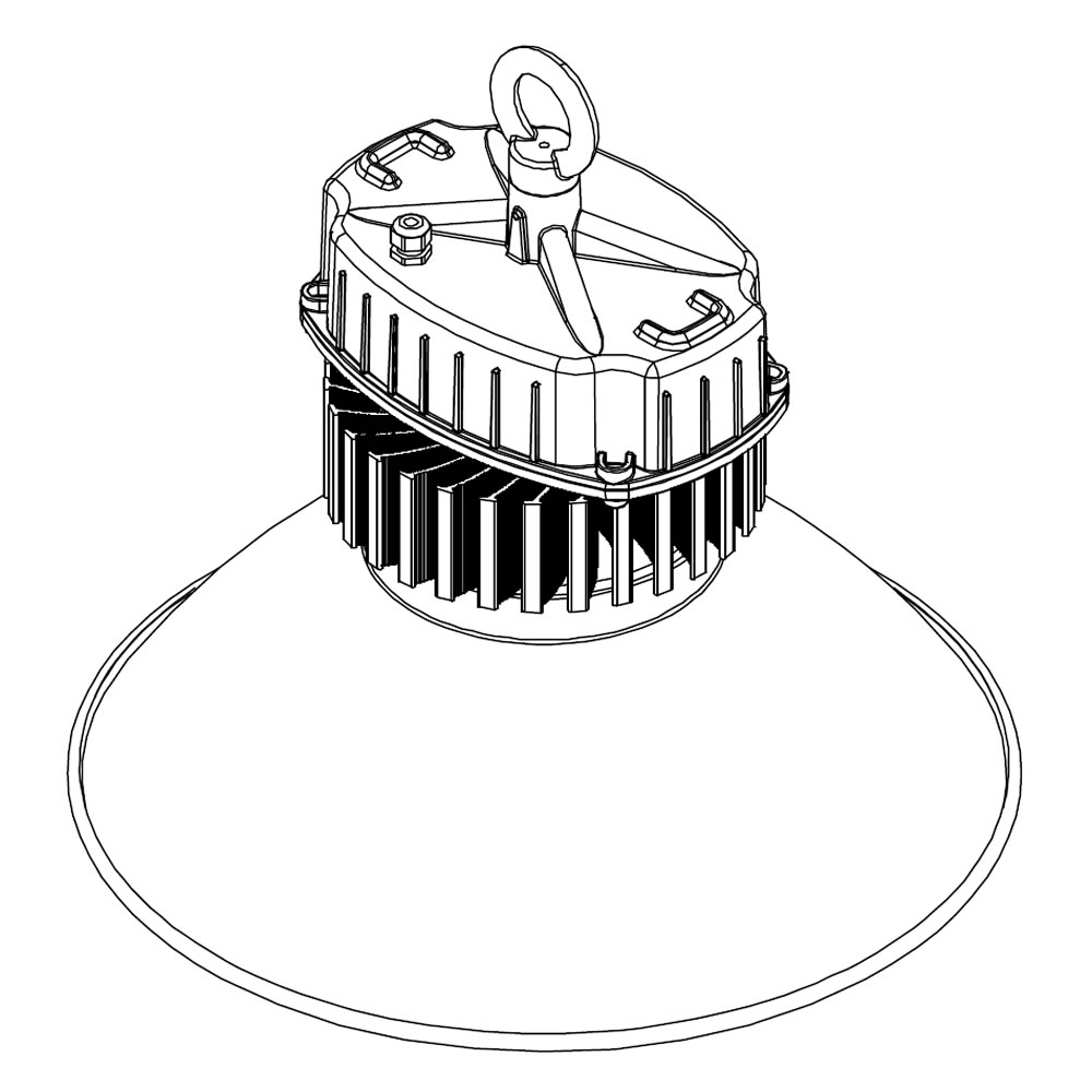 Armature led QUARTZ Eco 30W Plan mécanique
