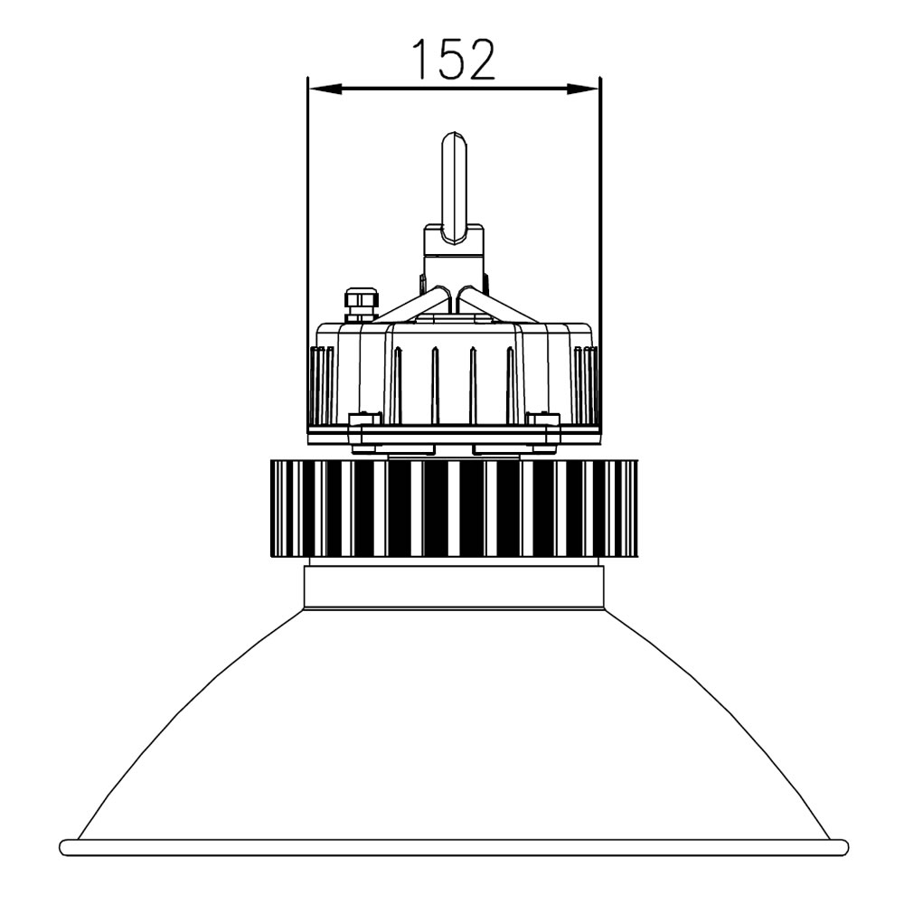 Armature led QUARTZ Eco 40W Plan mécanique