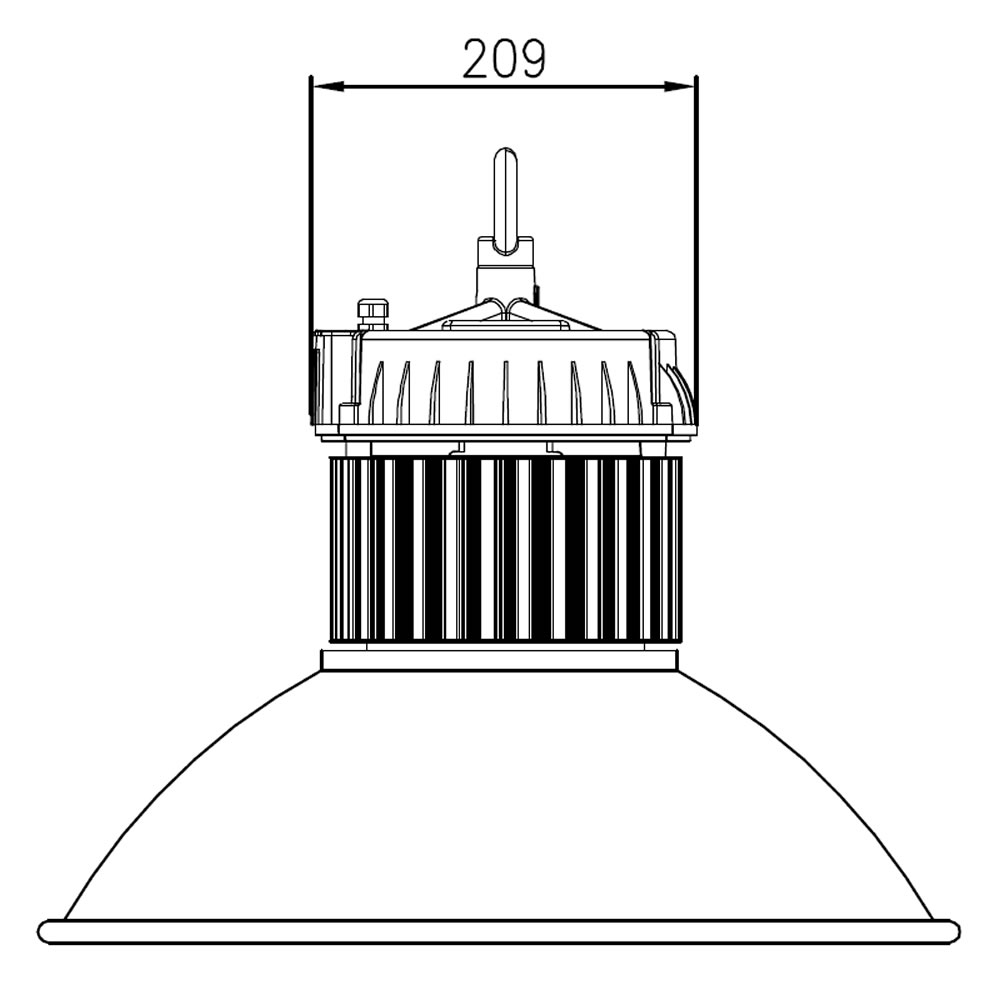 Armature led QUARTZ Eco 80W Plan mécanique