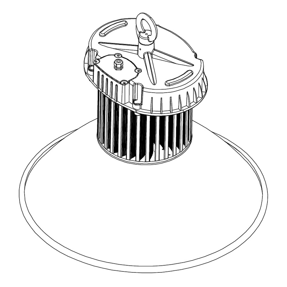 Armature led QUARTZ Eco 80W Plan mécanique