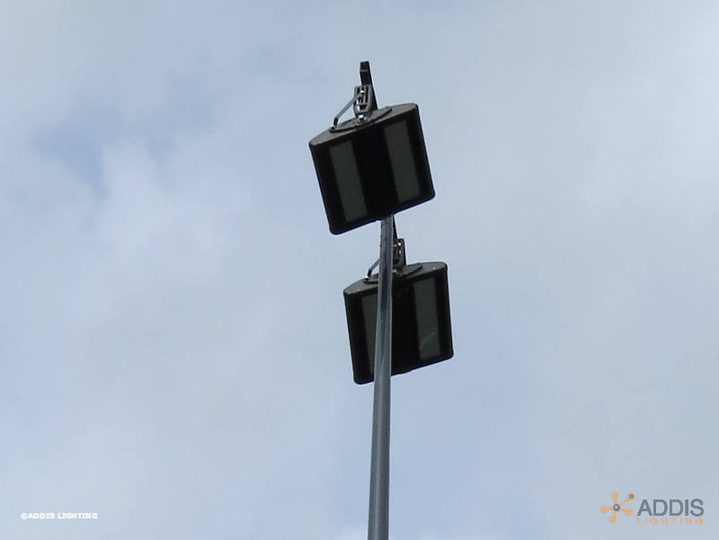 Equipement d'un terrain de Soccer en éclairage led avec des projecteurs led AZURITE