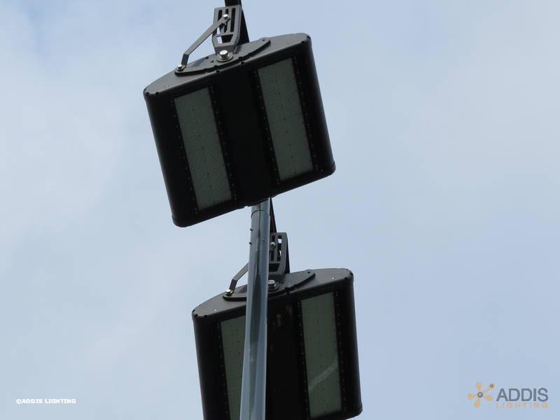 Equipement d'un terrain de Soccer en éclairage led avec des projecteurs led AZURITE