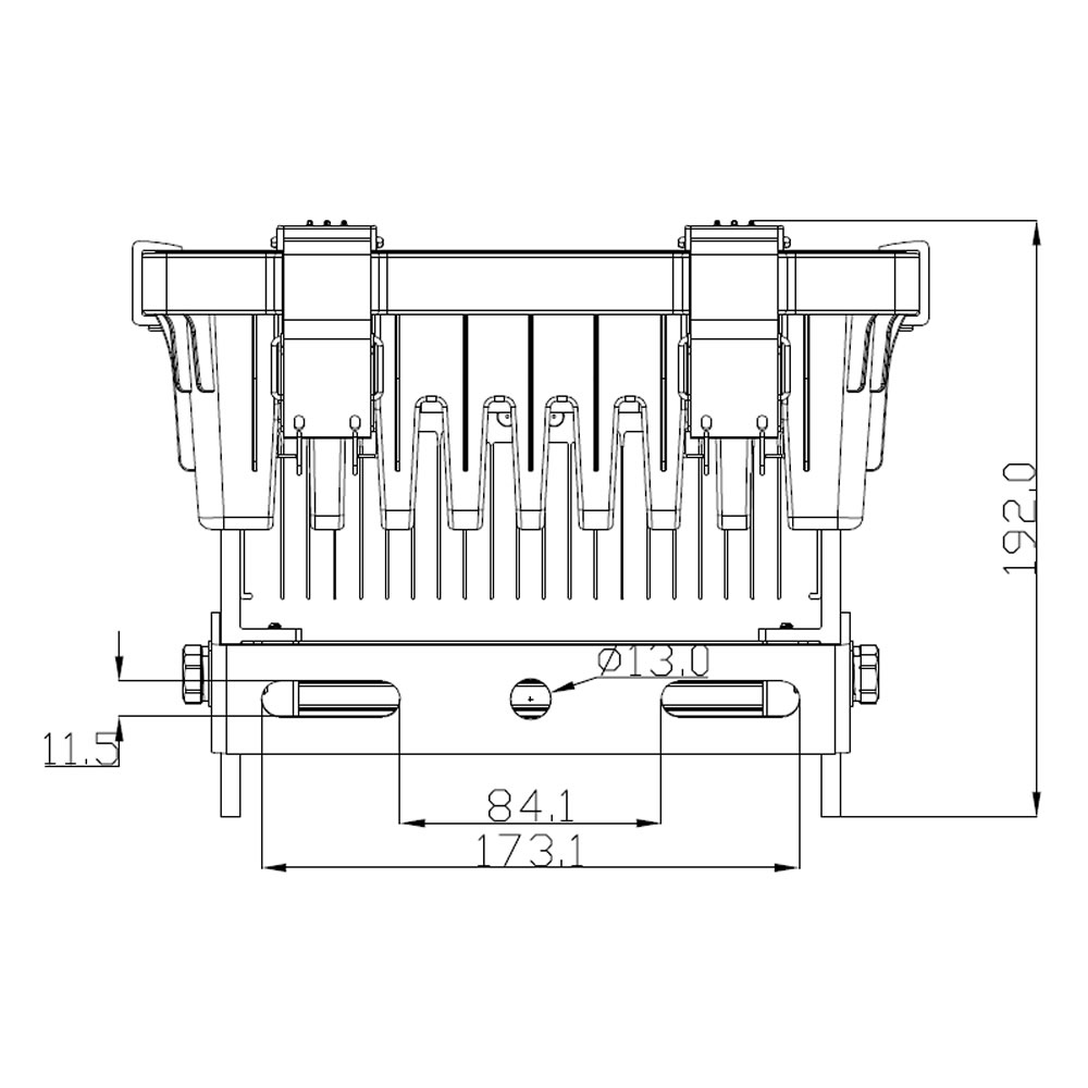 Projecteur led KUNZITE 100W Plan mécanique