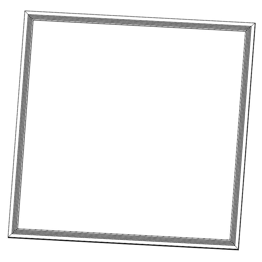 Dalle led LAZULI format 600x600 Plan mécanique
