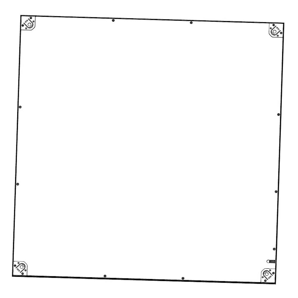 Dalle led LAZULI format 600x600 Plan mécanique