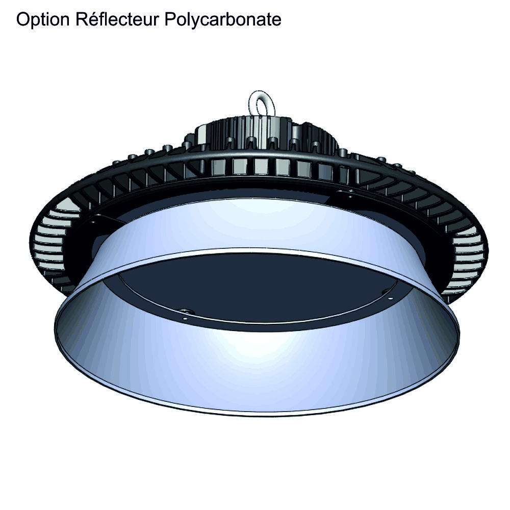 Armature Industrielle LED QUARTZ Compact 200W Option réflecteur