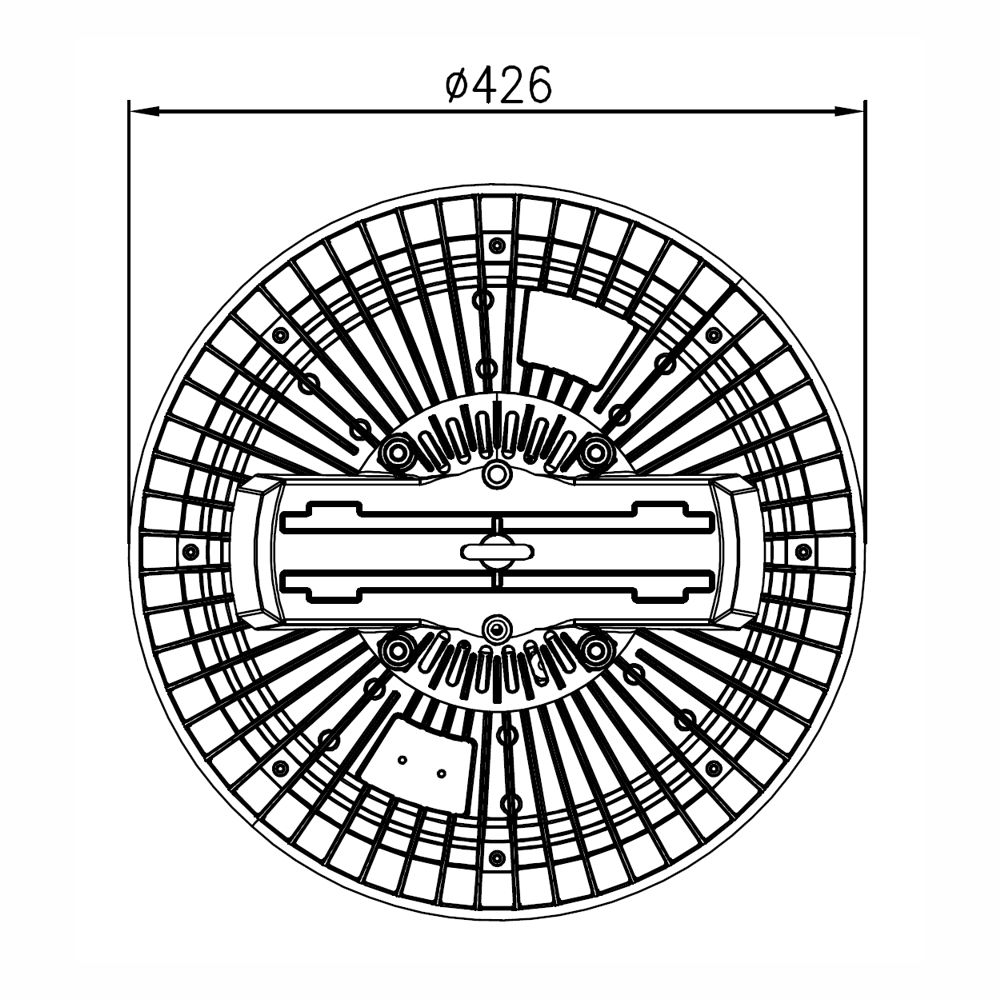 QUARTZ Compact Smart Armature led AHS240W Plan Mécanique