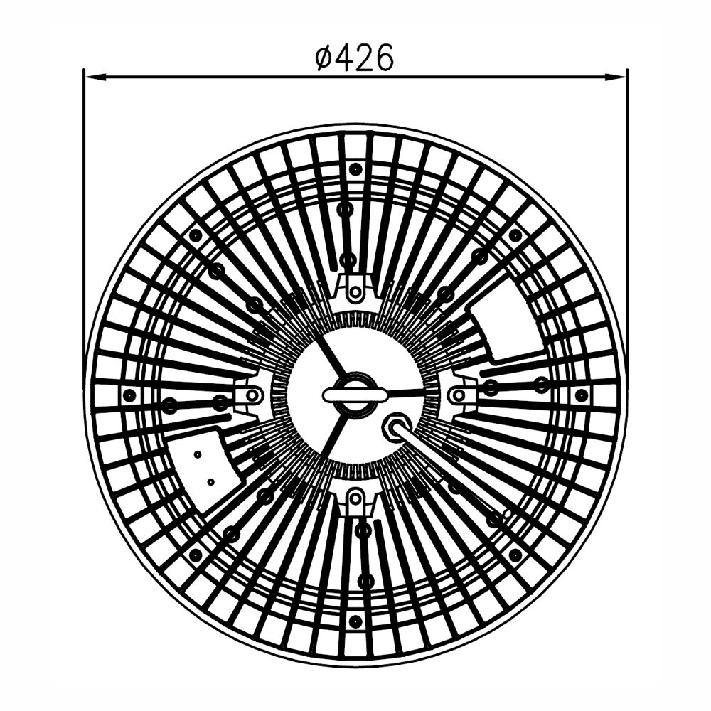 QUARTZ Compact Smart Armature led AHS240W Plan Mécanique