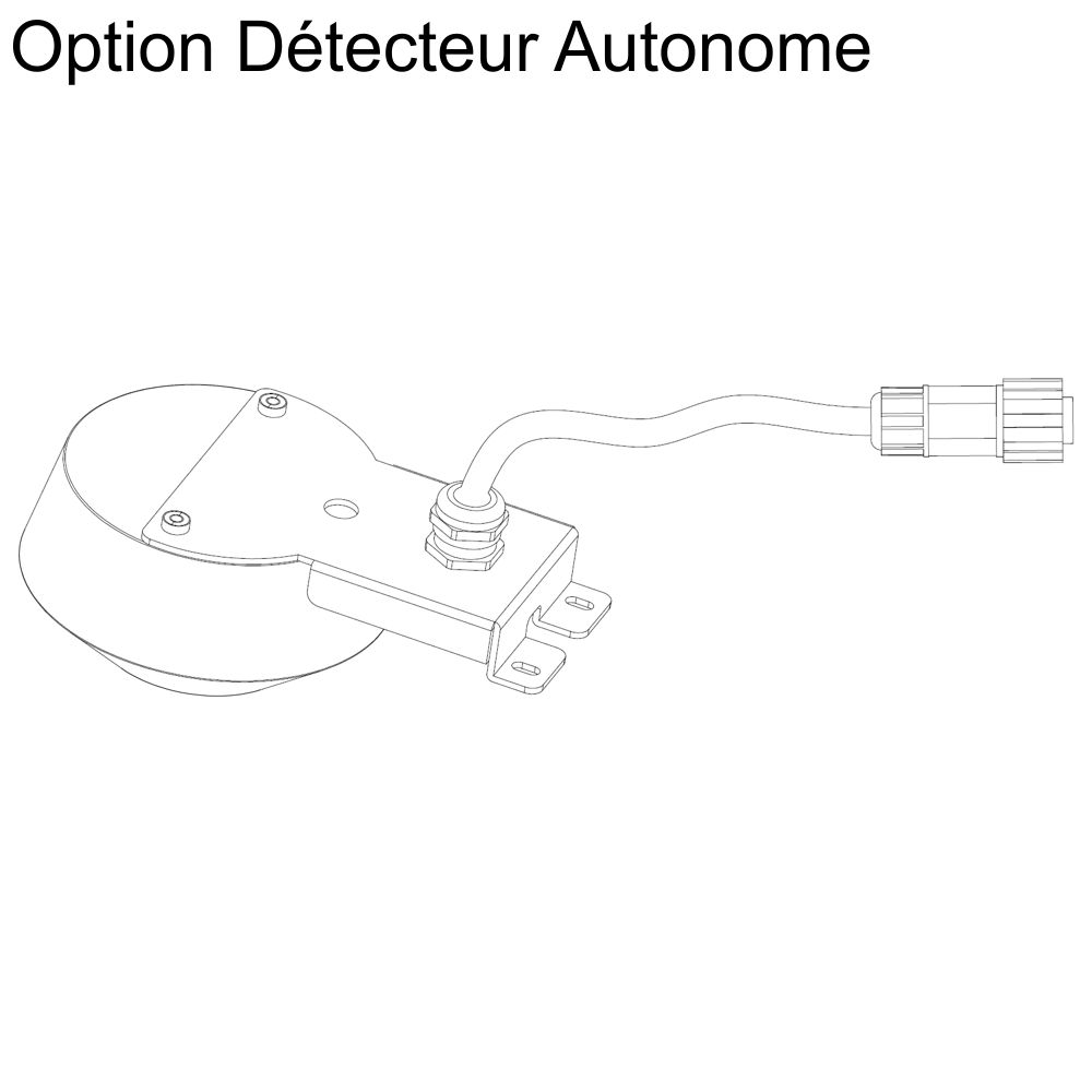 Armature Led AZURITE Rack II Option détecteur autonome