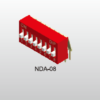 DIPTRONICS - DA-06-V - Série: DA  - Type: Angle droit  - Entraxe (mm): 2.54  - Pas (mm): 2.54  - Circuit: 6  - Tension d'Isol (VAC): 500  - Temp Min (°C): -20  - Temp Max (°C): +70  - Durée de vie (Cycles): 2000  - Emballage: Tube  - Conditionnement: 28