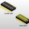 DIPTRONICS - DHN-08F-T-V - Série: DHN(F)  - Type: CMS Bas profile  - Entraxe (mm): 6.7  - Pas (mm): 1.27  - Circuit: 8  - Tension d'Isol (VAC): 300  - Temp Min (°C): -40  - Temp Max (°C): +85  - Durée de vie (Cycles): 1000  - Emballage: Tube  - Conditionnement: 40